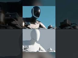 Tesla Robots Fight Back - BEFORE & AFTER #vfx