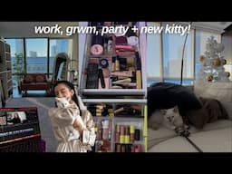 productive & balanced day in my life | work from home, night out & meet our new kitten!