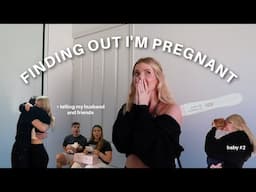 Finding Out I'm Pregnant + Surprising My Husband! Baby #2 ♡