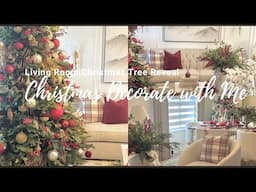 Christmas 2024| Decorate with Me|Living Room|Christmas Tree Reveal