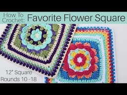 How To Crochet My Favorite Flower Square