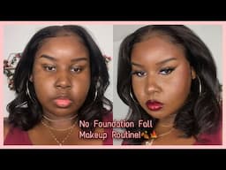 No Foundation Fall Makeup Routine! | Makeupbyshaniah