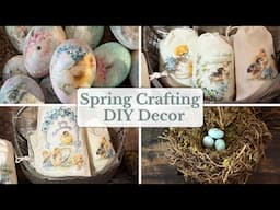 "Springtime Vignettes: DIY Nests, Decoupage Eggs, and Easter Gift Bags"