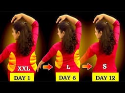 1-Minute Easy Exercises To Lose SIDE FAT & BELLY FAT For Beginners | Slim Waist In 12 Days