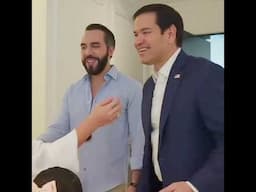 U.S. Secretary of State Marco Rubio meets with El Salvador's President Nayib Bukele at his residence