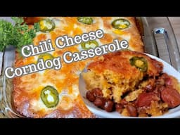 Delicious Chili Cheese Corndog Casserole