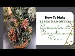 DIY Haworthia Succulent Living 🎄Christmas tree | A Girl With A Garden