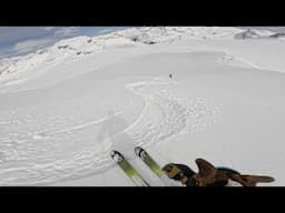 Skiing Down Mt. Rhondda and across the Wapta Icefield