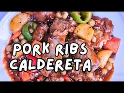 Pork Ribs Caldereta | Kalderetang Baboy!