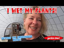 I WET MY PLANTS!  Getting the Greenhouse ready! And the Karfo Ecostar S1 Food Waste Composter.