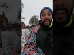 I guess this is a way to get me to run faster 🏃🏾🌨️..#winterrunning #runninginthesnow #SnowRun