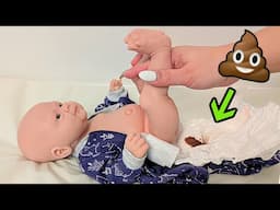 Silicone Baby Boy Exploding Diaper Change Messy Video