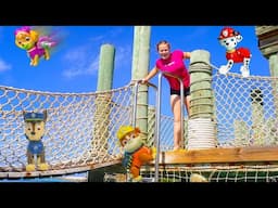 Assistant Hunts for the Paw Patrol treasure on Disney Castaway Cay