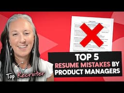 Product manager RESUMES: most common mistakes