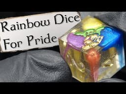 I Made Rainbow Dice For Pride