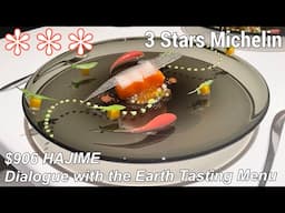 Top Luxury 3 Stars Michelin ($906) Fine Dining in HAJIME innovative artistic food Tasting Menu Osaka