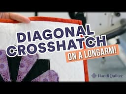 Diagonal Crosshatch on a Longarm