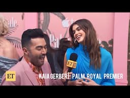 Kaia Gerber interviewed by E.T. at the premiere of Palm Royale