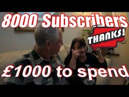 8000 SUBSCRIBERS / £1000 PAY UP TIME