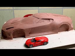 Building Bugatti La Voiture Noire | Making a 1/6 Bugatti RC Car | How to Make a Mini Bugatti