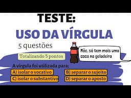 Quiz de português  - USO DA VÍRGULA | Desenhando a Solução