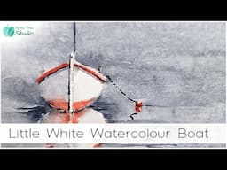 A little white watercolour boat!