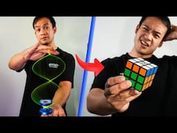 Yoyo Champion Attempts Rubik's "Speed Cubing"