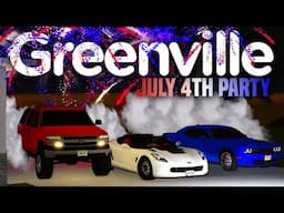 FIREWORKS SHOW and BURNOUT PIT for July 4th party! (Roblox Greenville Roleplay Series)