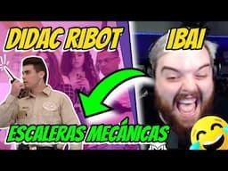 🤣 IBAI REACCIONA A DIDAC RIBOT en escaleras mecánicas 🤣  SI TE RIES PIERDES