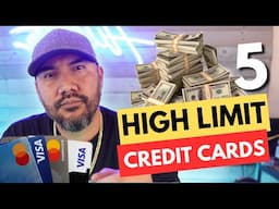 💳 5 HIGH LIMIT Credit Cards You Need to Know About! 🌟💳