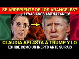 ¡TRUMP SE NIEGA A CREERLO! CLAUDIA POR FIN LO CALLA Y LO DEJA COMO UN 1GN0RANT3