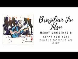 Brazilian Jiu Jitsu | Merry Christmas & Happy New Year | Simple Doodle