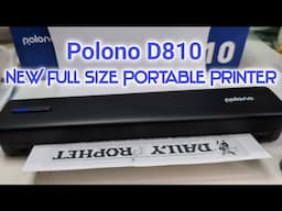 Polono D810 Portable Wireless Thermal  Travel Printer NO MORE INK!