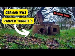 German WW2 Panzer turret bunkers. AMAZING German WW2 turrets still here !