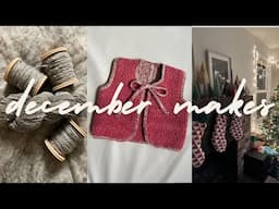 DECEMBER MAKES | clearing off the needles and 2025 planning