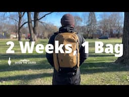 Two Weeks, One Bag | Minimalist Pack With Me | Alpaka Elements Travel Backpack