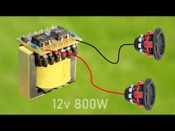 DIY Powerful Ultra Bass Amplifier BTL MosFET , no IC , 12V 800w