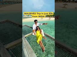 MALDIVES Trip in just 50k including ✈️ & Private island Tour 🏠 |#maldives #maldivesresorts #travel