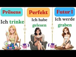 📚 60 Deutsche Verben lernen: Präsens, Perfekt & Futur im Überblick!