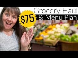 $75 Weekly Grocery Haul and Menu Plan- Food Lion & Discount Grocery Store