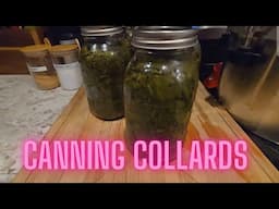 Canning Collards. Shortcuts. Hot pack. Quart sized using All American Pressure Canner.