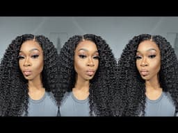 Why I Will FOREVER Be A Closure Girl | 9x6 Burmese Curly Glueless Wig Install Ft. Afsisterwig