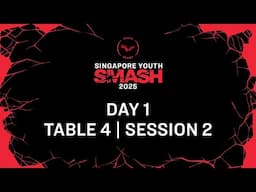 LIVE! | T4 | Day 1 | Singapore Youth Smash 2025 | Session 2