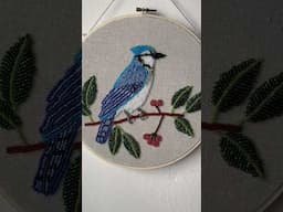 Beaded blue jay 💙🩵 #birds #beading #beadwork