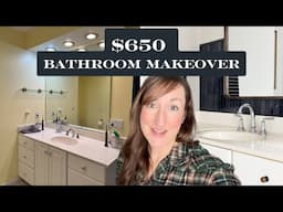 DIY Small Bathroom Makeover on a Budget | BEFORE AND AFTER!