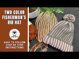 Two Color Fishermans Rib Hat