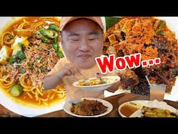 This MEE REBUS is no joke! Tasty Malaysian Food Tour Mukbang!