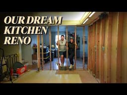 EP 2: Taking Down a Load Bearing Wall! | OUR DREAM KITCHEN RENOVATION