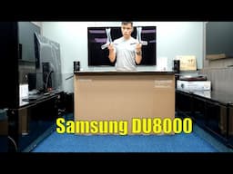 Samsung DU8000 Unboxing, Setup, Test and Review with 4K HDR Demo Videos 55DU8000