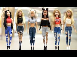 Play Doh Ripped Jeans Inspired Barbie Doll Outfits